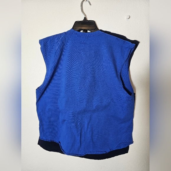 Fruit of The Loom Older Blue and Navy Sleeveless Tops Size Large - Picture 6 of 6